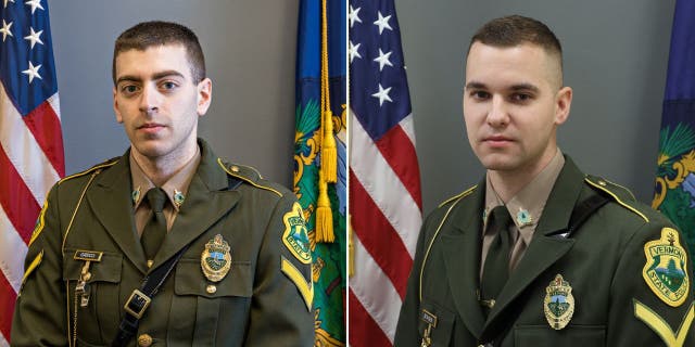 Vermont troopers Nathan Greco, left, and Nathan Jensen have resigned following accusations that they made racist and misogynistic comments while playing an online game off duty.