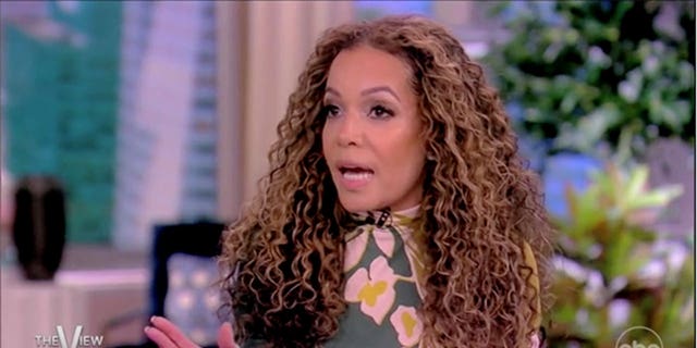 "The View" co-host Sunny Hostin speaking on February, 28, 2023. 