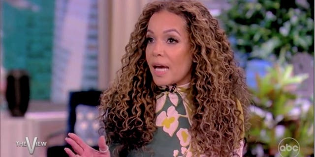 "The View" co-host Sunny Hostin speaking on February, 28, 2023.