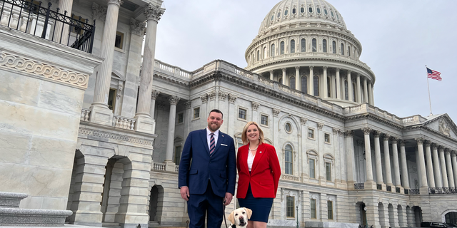 Hinson's guest is retired Army Sgt. Trent Dirks and his service dog companion named Tracer.