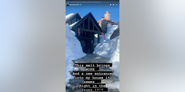 Jeremy Renner shared he’s staying positive on his Instagram Story after being pulled under a 14,000-pound snow machine on New Year’s Day.