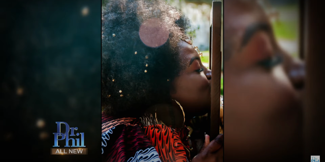 Danni kissed herself at the end of her wedding.