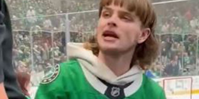 The Dallas Stars fan dropped the N-word before being rocked in the face.