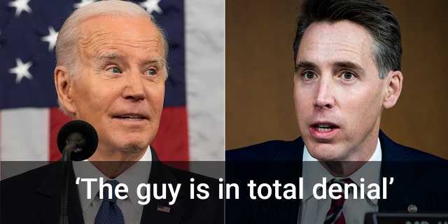 Sen. Josh Hawley criticized President Biden's comments and action on China, following the president's State of the Union address on Feb. 7, 2023.