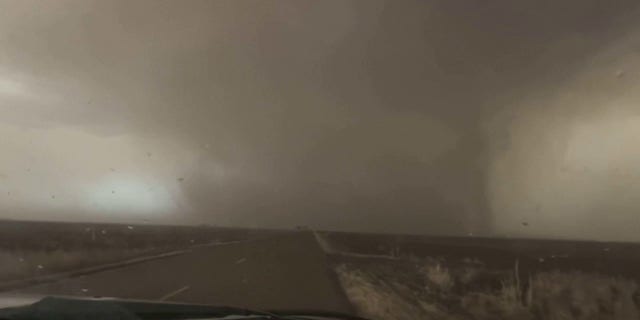 Large large wind unreality recorded successful Kansas connected Feb. 26, 2023.