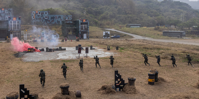 El ejército taiwanés está realizando ejercicios.