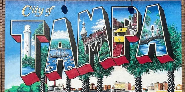 A mural outside downtown Tampa. Tampa is clean, sunny and booming. Population in the Florida Gulf Coast city surged 15% from 335,000 in the 2010 U.S. Census to the 385,000. Tampa continues to grow. 