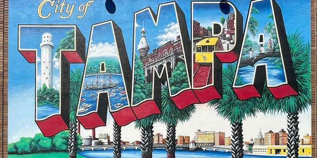 A mural outside downtown Tampa. Tampa is clean, sunny and booming. The population in the Florida Gulf Coast city has surged 15% from 335,000 in the 2010 U.S. Census to about 387,000 in 2021. Tampa continues to grow. 