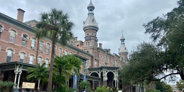 Scenic Plant Hall, the main building for the University of Tampa, was formerly the Tampa Bay Hotel. Teddy Roosevelt stayed at the hotel while preparing to lead the Rough Riders in their assault on San Juan Hill in Cuba.