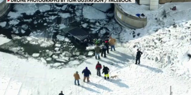 Joseph Salmon jumped into East Okoboji Lake in Iowa to rescue an elderly man and his dog.