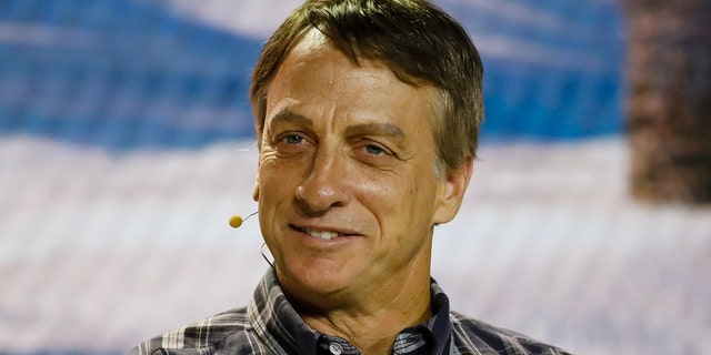 Tony Hawk, a professional skateboarder, listens during the Bitcoin 2021 conference in Miami on Saturday, June 5, 2021.