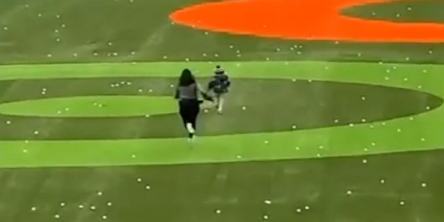 The pursuit of the boy by a Topgolf employee drew laughter from golfers at the course in Wichita, Kansas.