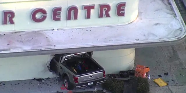 Traffic in both directions of the road between Patterson Street and Belmar Street were closed while investigators processed the scene that involved a pickup truck running into the side of the Waller Centre
