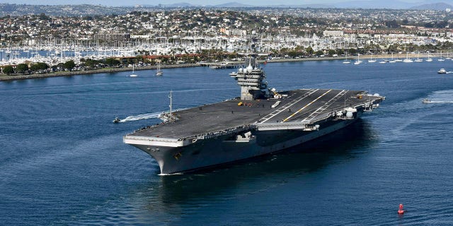 American Teddy Roosevelt in San Diego Harbor