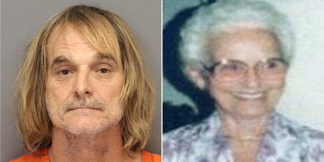 The Pinellas County Sheriff’s Office announced on Wednesday night that deputies arrested Michael Lapniewski, Jr., 55 (L), for allegedly killing Opal Weil (R), who was 82-years-old when she was killed.