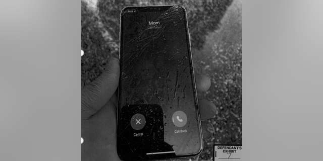 Cayler Ellingson cell phone at the crime scene.