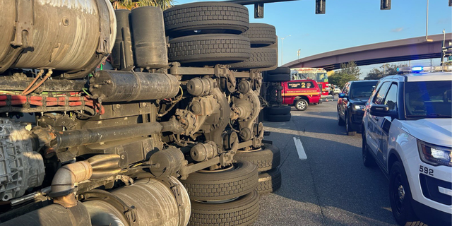 According to FOX 35, the Seminole County Fire Department tweeted that one person was in the rack during the crash Thursday morning.