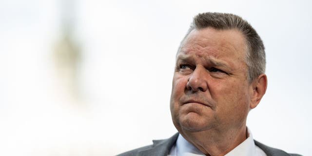 Montana Sen. Jon Tester speaks during a news conference about the Honoring Our Promise to Address Comprehensive Toxics Act on Capitol Hill on Thursday, July 28, 2022 in Washington, D.C.