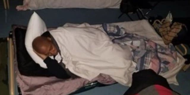 New York City Mayor Eric Adams slept overnight in a new mega-migrant shelter in Brooklyn, New York.