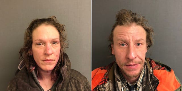 Mack Vernum, 45, and Nichole Cloutier, 36 who were arrested for kidnapping in Vermont.