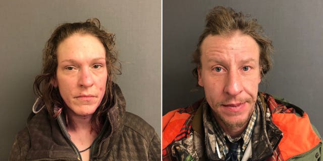 Mack Vernum, 45, and Nichole Cloutier, 36 who were arrested for kidnapping in Vermont.