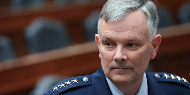 FILE: Air Force General Glen VanHerke, commander of US Northern Command and North American Aerospace Defense Command, attends a hearing held by the House Armed Services Committee on March 1, 2022 in Washington, DC. 