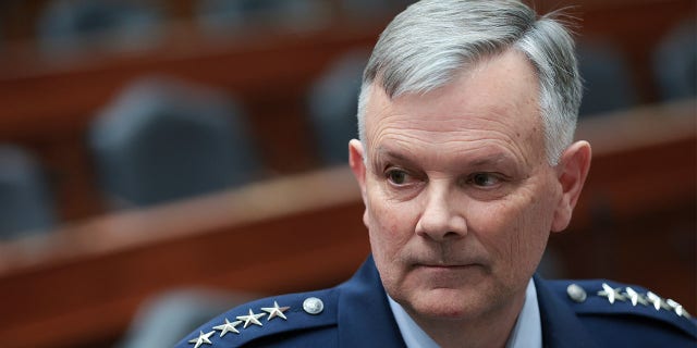 FILE: United Sates Air Force General Glen VanHerck, Commander of United States Northern Command and North American Aerospace Defense Command attends a hearing held by the House Armed Services Committee March 1, 2022, in Washington, DC. 