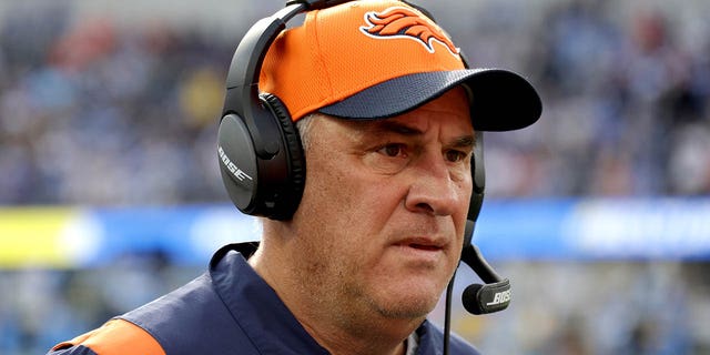 Head coach Vic Fangio of the Denver Broncos during the Los Angeles Chargers game at SoFi Stadium on January 2, 2022 in Inglewood, California.