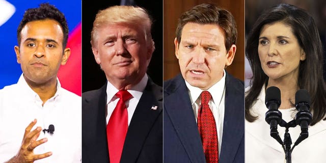 Vivek Ramaswamy, Trump, DeSantis Haley