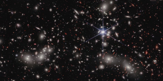Astronomers estimate 50,000 sources of near-infrared ray are represented successful this image from NASA’s James Webb Space Telescope. Their ray has traveled done varying distances to scope nan telescope’s detectors, representing nan vastness of abstraction successful a azygous image.
