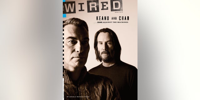Keanu Reeves on the March 2023 issue of Wired with "John Wick 4" director Chad Stahelski.