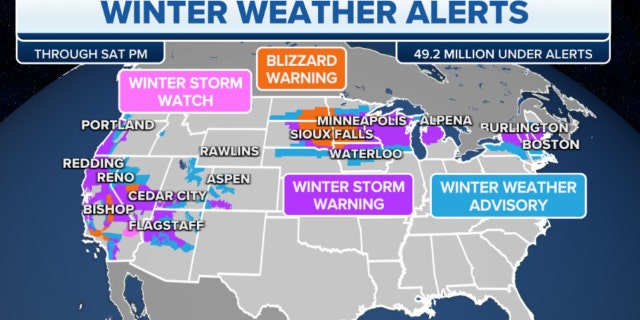 Winter weather alerts across the country