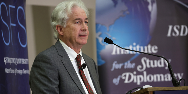 CIA Director William Burns speaks on "Addressing the Global Threat Landscape," during an event as part of the Trainor Award ceremony at Georgetown Hotel and Conference Center on Feb. 2, 2023, in Washington, D.C.