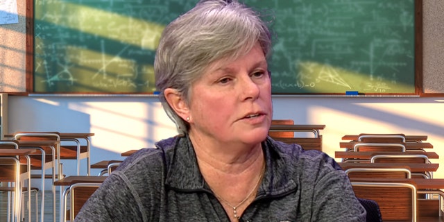 Woburn Teachers Association President Barbara Locke. 