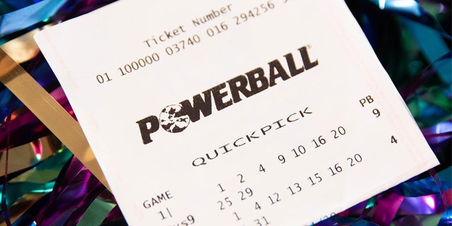 A picture of an Australian Powerball lottery ticket.