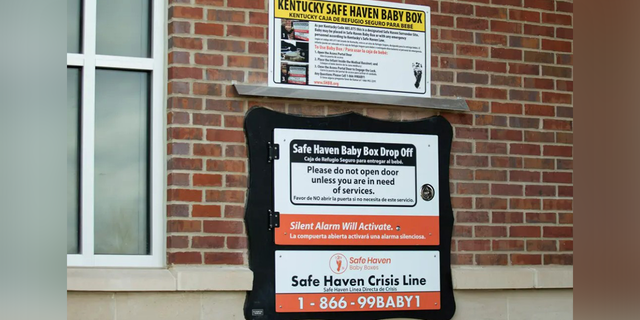 The Bowling Green Fire Department's Safe Haven Baby Box at BGFD's Fire Station 7 is seen Friday, Feb. 10, 2023.