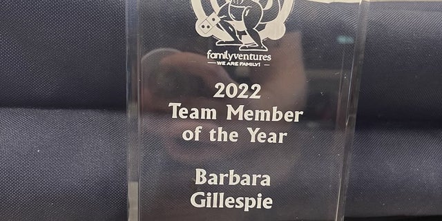 Domino's delivery driver Barbara Gillespie, 72, won the Team Member of the Year award in 2022 at her local store.