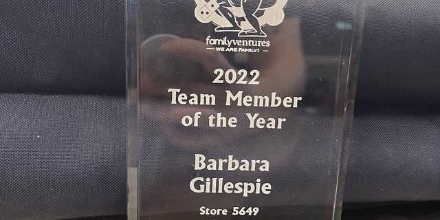 Domino's delivery driver Barbara Gillespie, 72, won the Team Member of the Year award in 2022 at her local store.