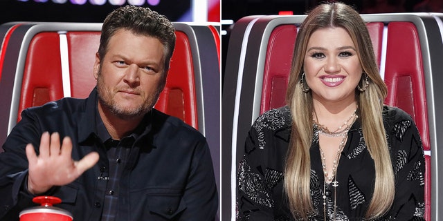 Blake Shelton says Kelly Clarkson 'actually got me fired' from 'The Voice,' jokes she runs NBC - Fox News