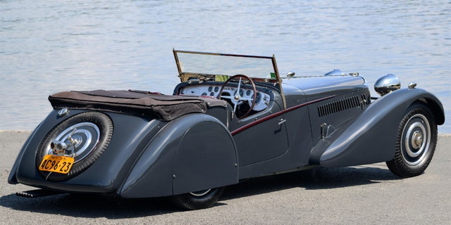 The 1937 Bugatti Type 57S Sports Tourer is one of 48 Type 57s built.