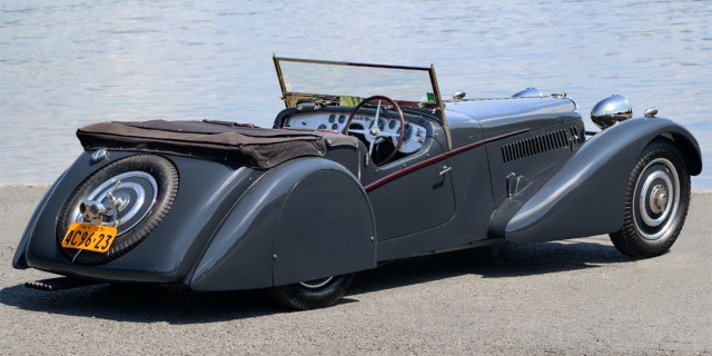 The 1937 Bugatti Type 57S Sports Tourer is one of 48 Type 57s built.