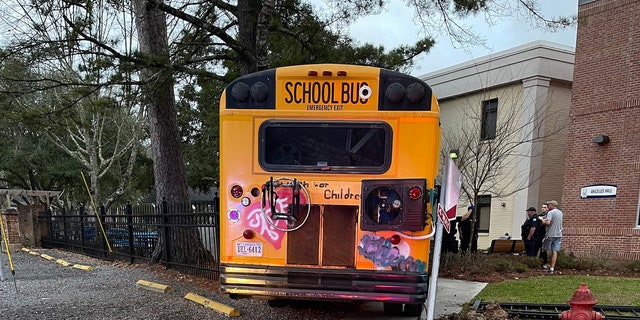 Authorities described the school bus Natalie Jade Jarvis drove as "repurposed" and "covered in graffiti."