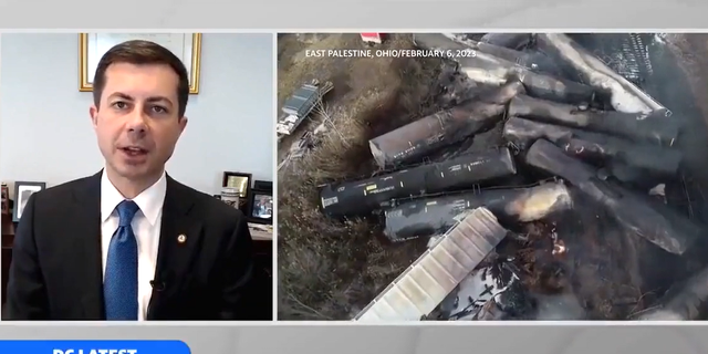 Transportation Secretary Pete Buttigieg speaks about the train derailment in Ohio.