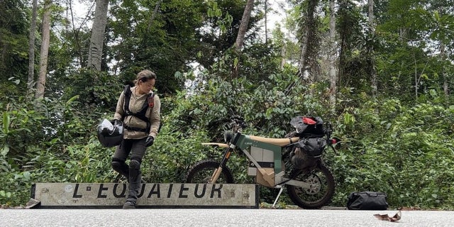 Gottwald's route took her across the equator.