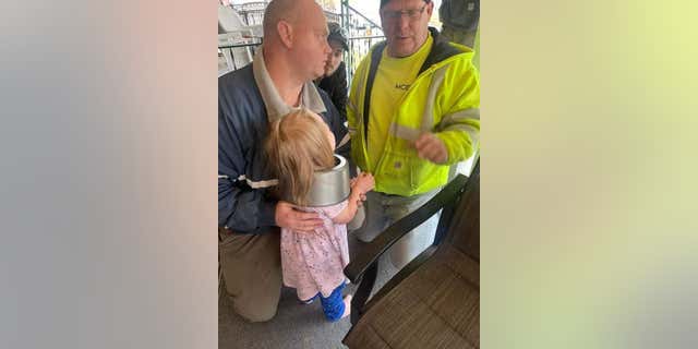 Junction Fire Company firefighters in Pennsylvania freed a little girl's head from a cake pan on Feb. 6.