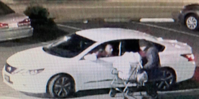 Surveillance footage showed the woman in a brief exchange with the driver of the car that hit her.