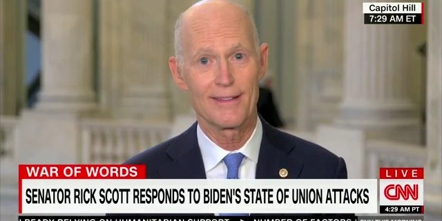 Sen. Rick Scott, R-Fla. debated CNN's Kaitlan Collins on CNN This Morning over Biden's comments in State of the Union address
