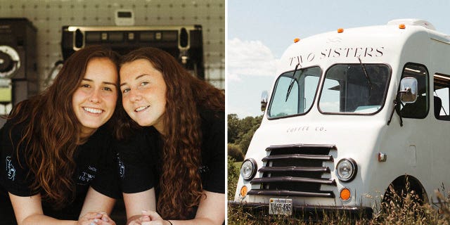 The Bates sisters (Lexi Bates is at left — Lauren Bates is at right) had never made specialty coffees before this venture.