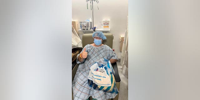 David Holland during a hospital stay in the fall of 2022. He said that he took statins for high cholesterol - "but other than that I had no idea that anything was wrong," He said.