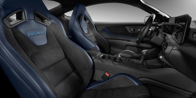 Blue and black Recaro seats will be available.